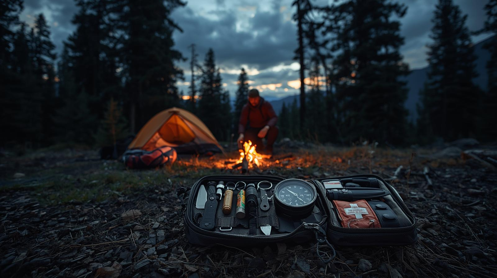 Stay Prepared Anywhere: 47PCS Emergency Survival Kit for Camping, Hiking & Survival