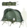 1-Person Elevated Cot Tent Set – Compact Waterproof Camping Shelter