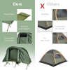 1-Person Elevated Cot Tent Set – Compact Waterproof Camping Shelter