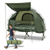 1-Person Folding Camping Tent – 5-in-1 Combo with Cot & Air Mattress