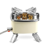 Windproof Portable 5‑Head Camping Stove (13kW) with Hose + Piezo Ignition
