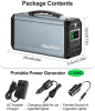 Flashfish 300 W Solar Generator | 222 Wh / 60 000 mAh Portable Power Station for Camping