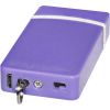 Fang Keychain Stun Gun – 60M Volt Rechargeable with Flashlight & Battery Meter -  Purple