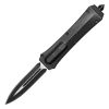 OTF Automatic Knife – Black Double Edge Blade with One-Touch Deployment