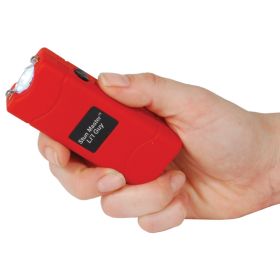 Lil Guy Stun Gun – 60M Volt Rechargeable with Flashlight & Holster Red