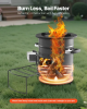 Camping Rocket Stove | Portable Wood & Charcoal Burner with Carry Bag