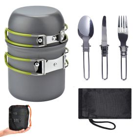 Outdoor Camping Cooking Kit | Portable Non-Stick Pot and Bowl Set