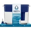 Brita Ultramax 27-Cup Blue Water Dispenser | Extra Large Filtered Pitcher | 1 Standard Filter
