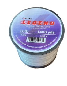 Legend 10 lb. Monofilament Premium Fishing Line, Clear, 1400 yd.