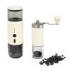 HAWOK Portable Espresso Maker & Manual Coffee Grinder Set | 80 ml Tank | Travel Coffee Kit