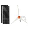 VEVOR 12V 400W Solar Wind Power Kit | 2×100W Solar Panels + 200W Wind Turbine with MPPT Controller