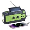 VEVOR 4000 mAh Emergency Weather Radio | Solar Hand Crank NOAA FM/AM/WB Alert