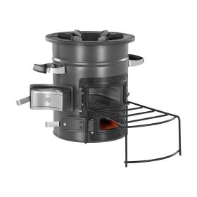 Camping Rocket Stove | Portable Wood & Charcoal Burner with Carry Bag