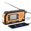 VEVOR Emergency Weather Radio | Solar Hand Crank NOAA FM/AM/WB | 2000 mAh Power Bank