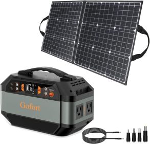 GOFORT 330 W Portable Power Station + 100 W Solar Panel | 299 Wh Solar Generator Kit