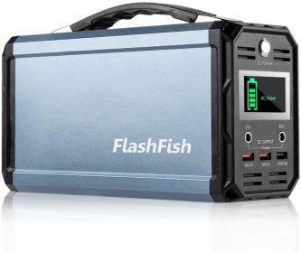 Flashfish 300 W Solar Generator | 222 Wh / 60 000 mAh Portable Power Station for Camping