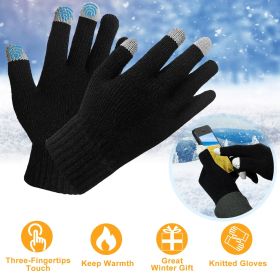 Unisex Winter Touch Screen Knitted Gloves for Cold Weather | iamcamping
