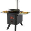 VEVOR Portable Wood Stove | 1400in³ Firebox, Alloy Steel Tent Stove