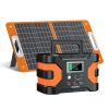 Flashfish EA150 200 W Power Station + 60 W Solar Panel | 166 Wh CPAP Battery Kit for Camping