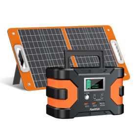 Flashfish EA150 200 W Power Station + 60 W Solar Panel | 166 Wh CPAP Battery Kit for Camping