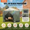 VEVOR 10×10FT Pop Up Gazebo Tent | Screen Shelter with 6 Windproof Cloths