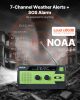 VEVOR 4000 mAh Emergency Weather Radio | Solar Hand Crank NOAA FM/AM/WB Alert