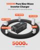VEVOR 5000W Pure Sine Wave Inverter Charger | 24V DC to 120V AC Power Inverter