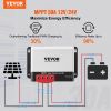 VEVOR 50A MPPT Solar Charge Controller | 12V/24V Battery Regulator with Bluetooth