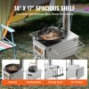 VEVOR Portable Wood Stove | Stainless Steel Tent Stove with 14×17 Shelves