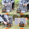 Flashfish EA150 200 W Power Station + 60 W Solar Panel | 166 Wh CPAP Battery Kit for Camping