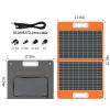 60W Foldable Solar Panel 18V | USB QC3.0 & DC Output for Portable Generators