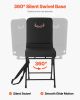 Hunting Chair, 360° Silent Swivel, Foldable Lightweight Portable Blind Chair, Heavy-Duty Steel Frame Ground Stool Seat, with Adjustable Shoulder Strap
