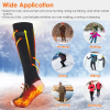 Rechargeable Heated Socks – 4-Level Electric Foot Warmers for Men & Women, Skiing & Cold Weather