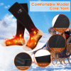 Rechargeable Heated Socks – 4-Level Electric Foot Warmers for Men & Women, Skiing & Cold Weather