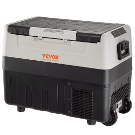 VEVOR Car Refrigerator, 12 Volt Car Refrigerator Fridge, 48 QT/45 L Dual Zone Portable Freezer, -4-50 Fahrenheit Adjustable Range