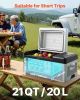 VEVOR 21 Qt Portable Refrigerator | 12V / 24V Car Fridge with App Control