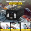 VEVOR Energy Converter, 5000W Modified Wave Transformer, 12V DC to 110V AC Vehicle Adapter, featuring LCD Screen, Remote Control, LED Light