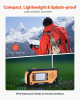 VEVOR Emergency Weather Radio | Solar Hand Crank NOAA FM/AM/WB | 2000 mAh Power Bank