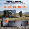 VEVOR 200W Foldable Monocrystalline Solar Panel | ETFE Portable Charger Kit