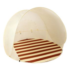 Instant Pop-Up Sunshade – Portable UV-Resistant Beach Tent with Carry Bag (Color: Beige)