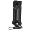 Pepper Shot 1.2% MC 1/2 oz pepper spray leatherette holster and quick release keychain