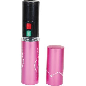 25,000,000 Volt Rechargeable Lipstick Stun Gun with Flashlight, (Option: Pink)