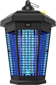 20W Mosquito Bug Zapper – Outdoor Indoor Electric Insect Killer, 4200V Grid (Color: Black)
